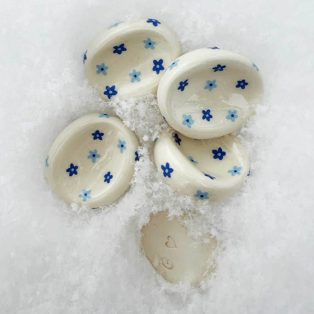 Worry stone fleurs