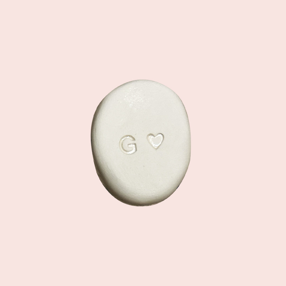 Worry stone fleurs