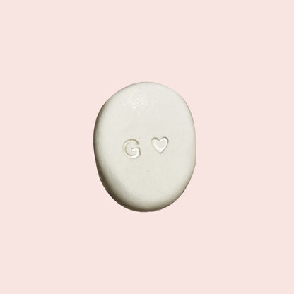 Worry stone fleurs