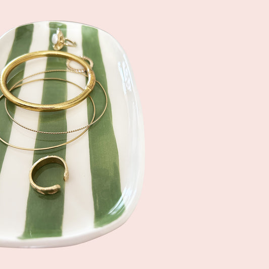 Coupelle à bijoux verte